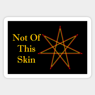 Otherkin Subculture Community Seven-Pointed Star Not Of This Skin Sticker